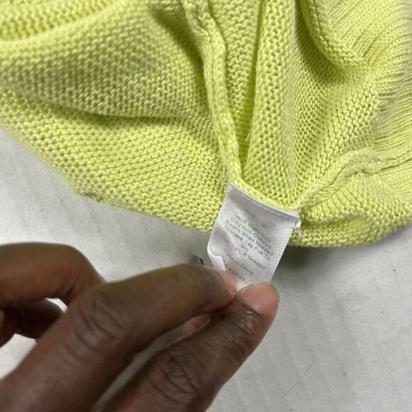 Talbots Linen Knit Sweater Tank Green 2XP Sleeveless Cottagecore Minimalist Top - Picture 8 of 10